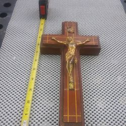 Beautiful Antique Cross. Includes Candles & Holy Oil/Water Bottle.