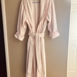 Christian Dior Bath Robe With Packets Paled Pink, Size M, $45