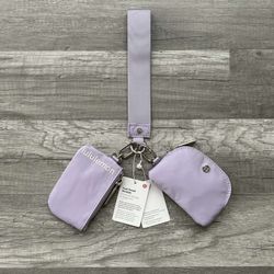Lululemon Dual Pouch Wristlet Purple New With Tags