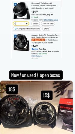 Oscillating Table Fan with Adjustable Tilt, Convenient Push Button Controls, Quiet, 12 inch, 3 Speed, Desk Fan, Airflow 7.25 ft/sec, Ideal for Home, B