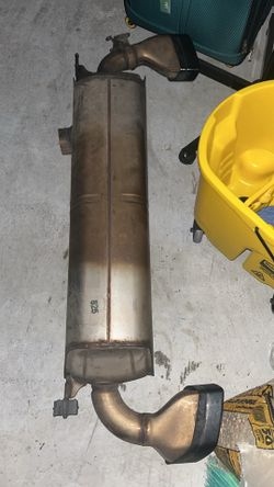 OEM BMW 5 series muffler with tips