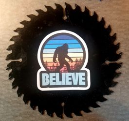 Bigfoot Believe Decorative Saw Blade
