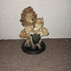The Big Cats Home Interiors Statue Figurine 