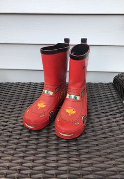 Boys cars rain boots