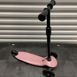 Hishine Kick Scooter for Kids with 3 Light up Wheels and Adjustable Height