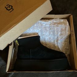UGG Classic Mini Dipper Black Suede Women’s Boots