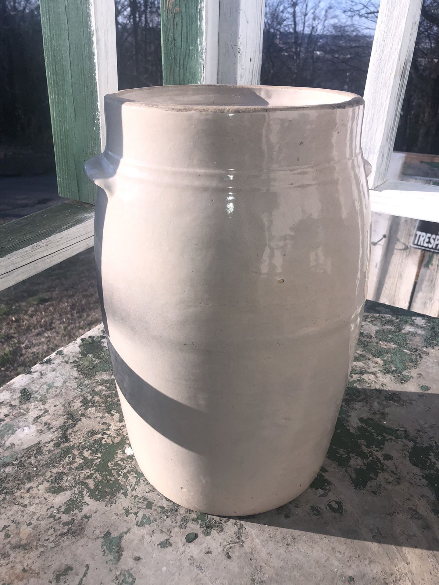 Number for pottery jug antique