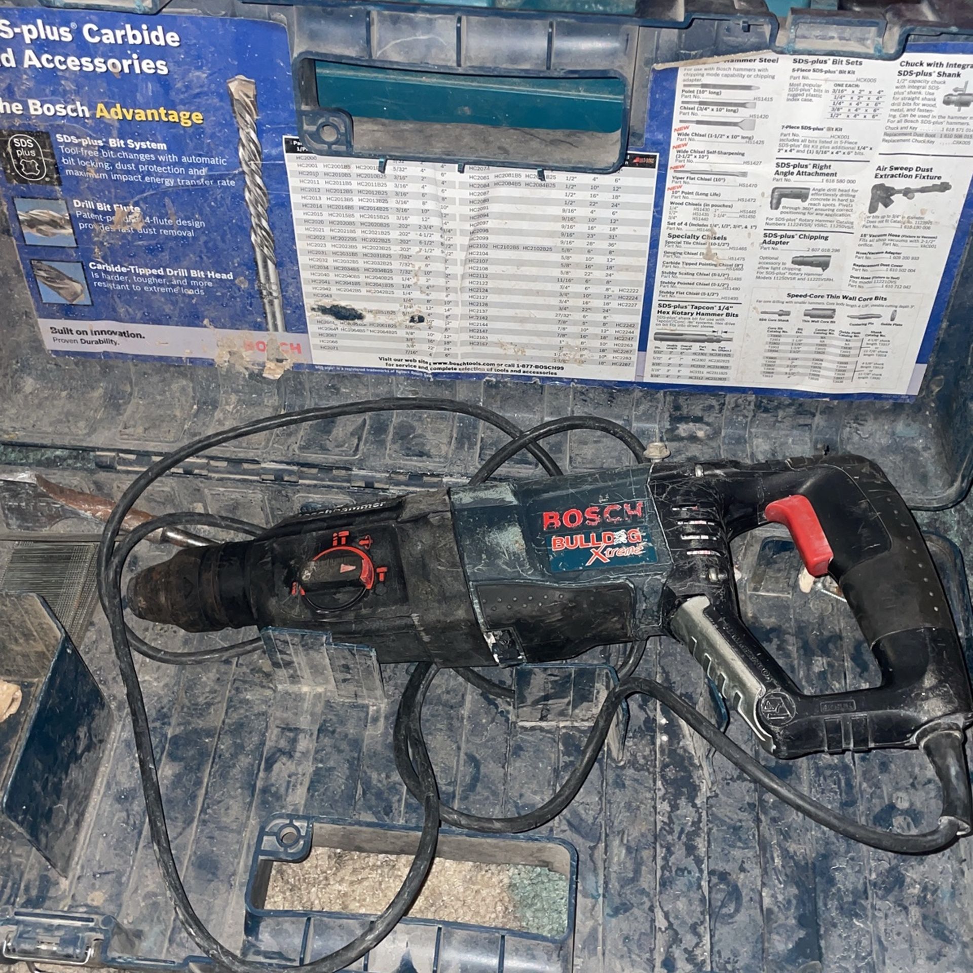 Bosch 11255VSR BULLDOG Xtreme 1" SDS-plus D-Handle Rotary Hammer