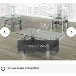 Coffee Table & 2 End Tables