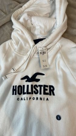 Mens Holister White Hoodie 