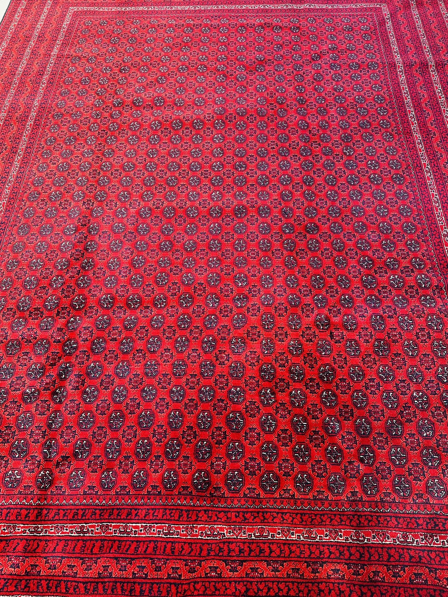 Authentic Afghan Handmade Rug 8x11