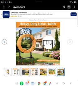 Garden Hose Holder Freestanding Metal Water Hose Stand