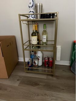 Small bar cart - gold