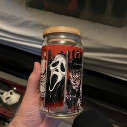 Stained Glass Horror Cups