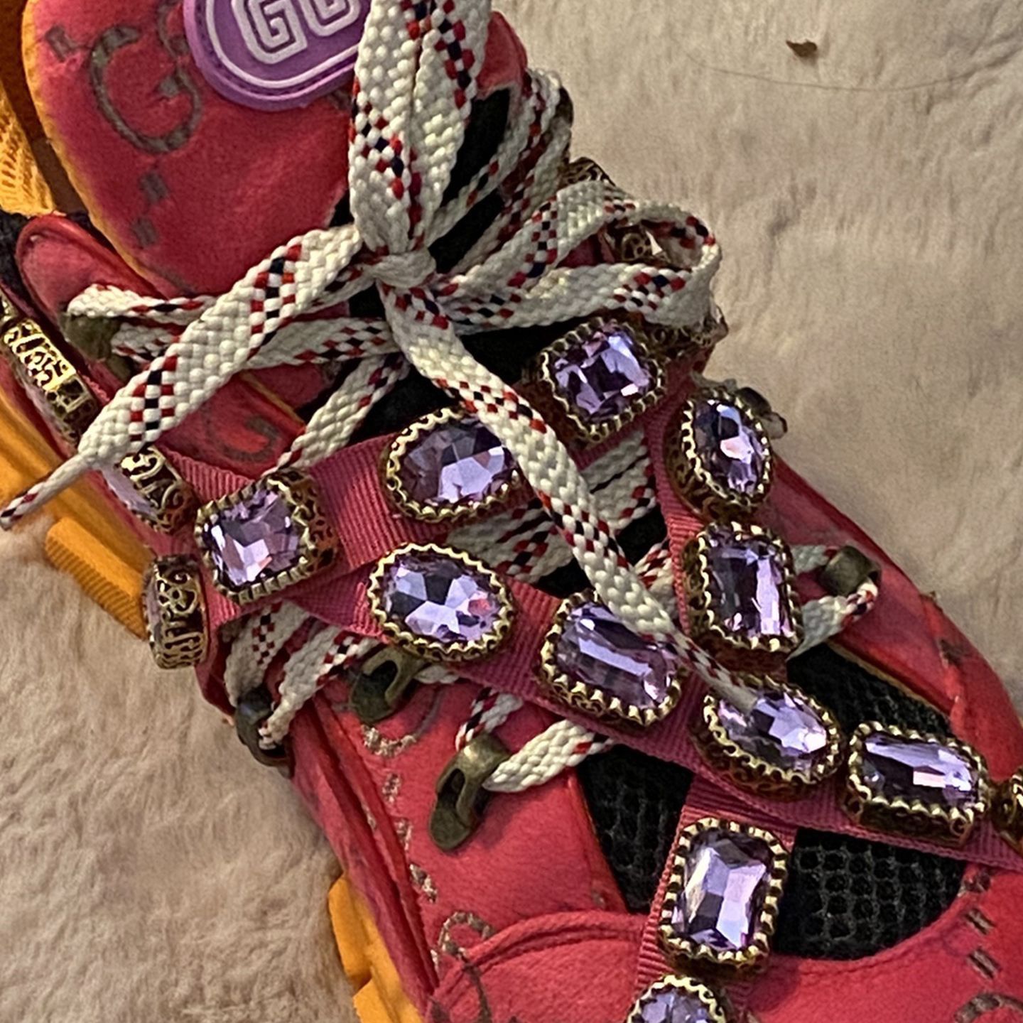 Gucci Flashtrek Sneaker With Gems