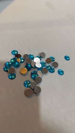 Blue rhinestones