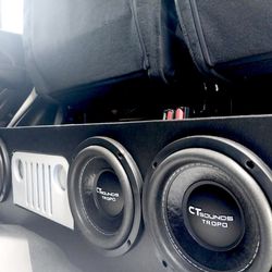 Custom Jeep Subwoofer 4 6.5” CT Sound Tropos With Ds18 Amp And Epicenter