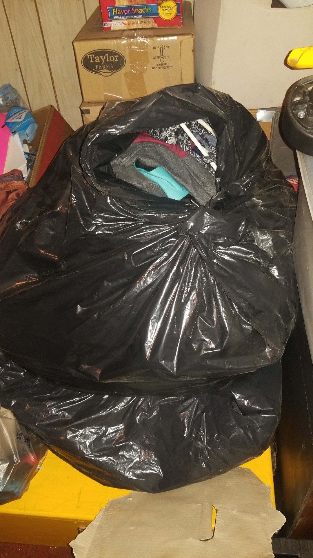 2 large garbage bag womens clothing
