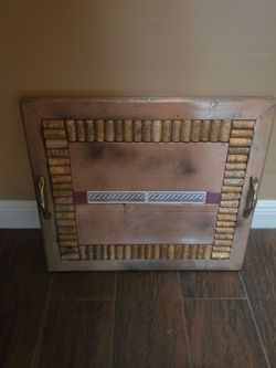 Handmade Wine Cork & Wine Crate Serving Tray