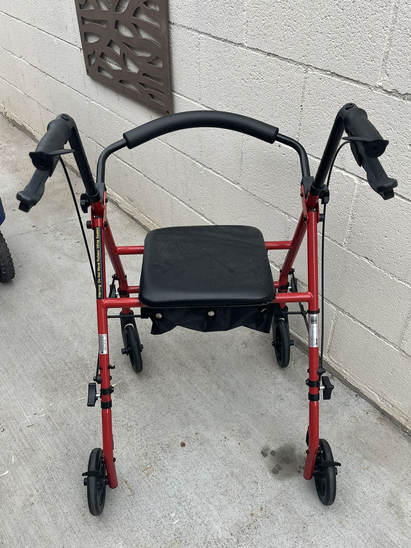 New Walker Chair With Brakes