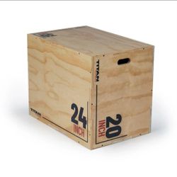 Titan Fitness 3 in 1 Wooden Plyo Box
