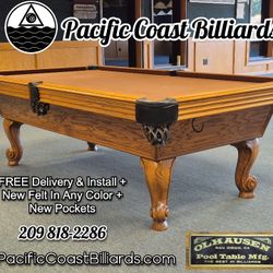 Olhausen Pool Table (FREE Delivery & Install + New Felt In Any Color)