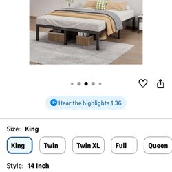 King Size Bed Frame. 