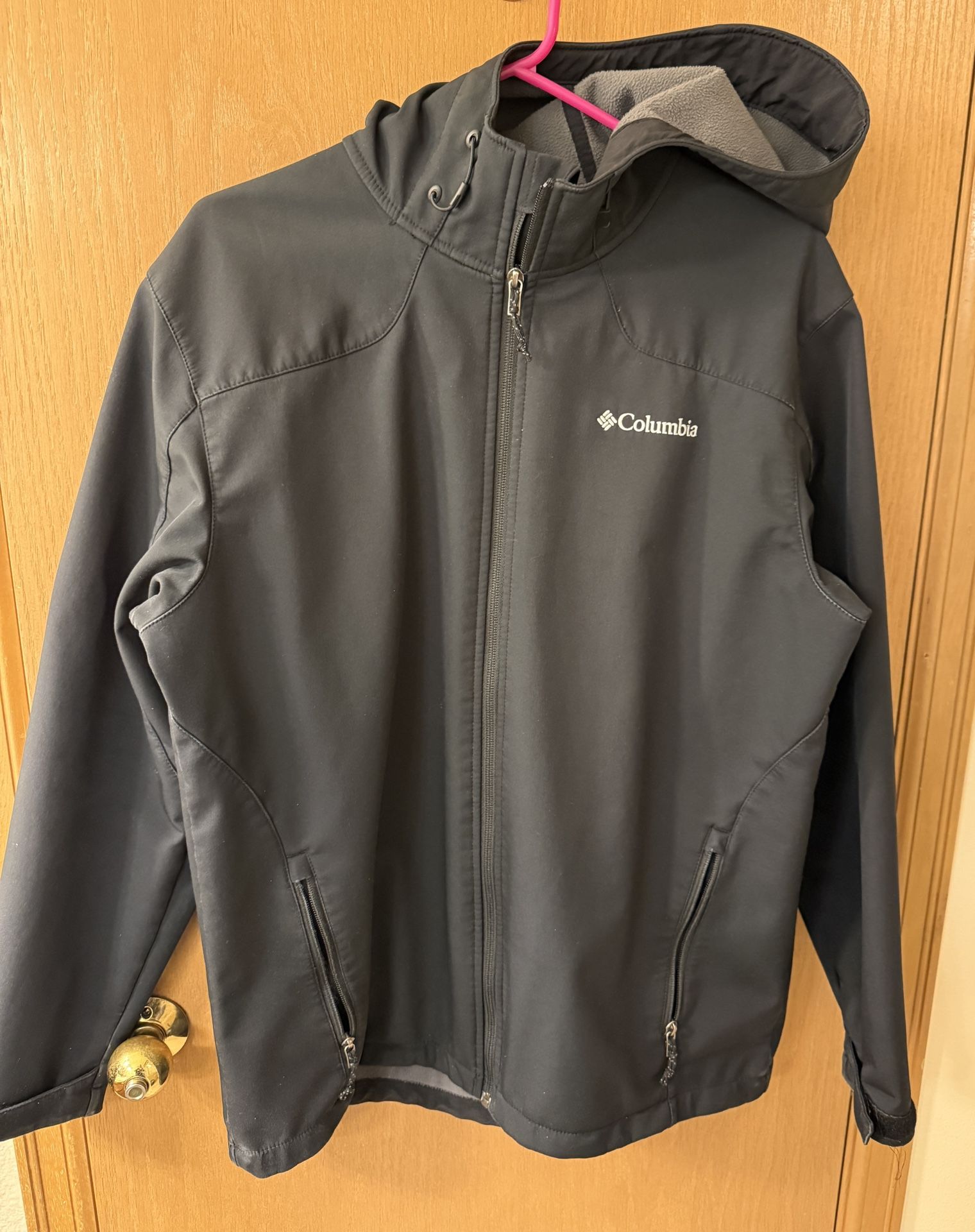 Columbia Hoodie Jacket Black Size large 