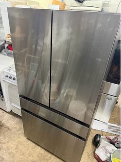 Samsung counter depth 23 cu ft four doors stainless steel