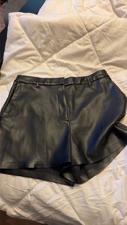 Leather shorts