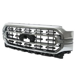 New Ford F150 2021 2022 2023 XLT F-150 ML3Z-8200-CA Front Bumper Grille Chrome Trim Grill