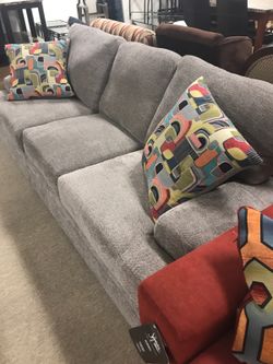 Nice Grey Comfy Couch With Pillows Get your couch and loveseat deals today!