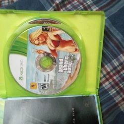 Grand Theft Auto V (5) On Disk, Also Multiple Xbox 360 Games On A USB Memory Stick 