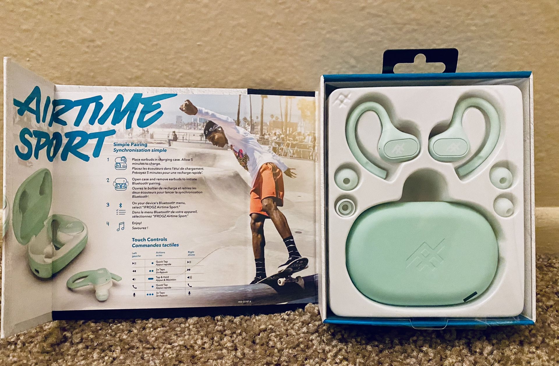 Wireless earbuds/Bluetooth Brand: IFROGZ airtime sport