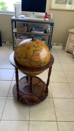 Antique world globe
