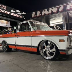 24x9/24x12 Dropstars Billet 2 Piece Wheels For C10 and OBS Trucks