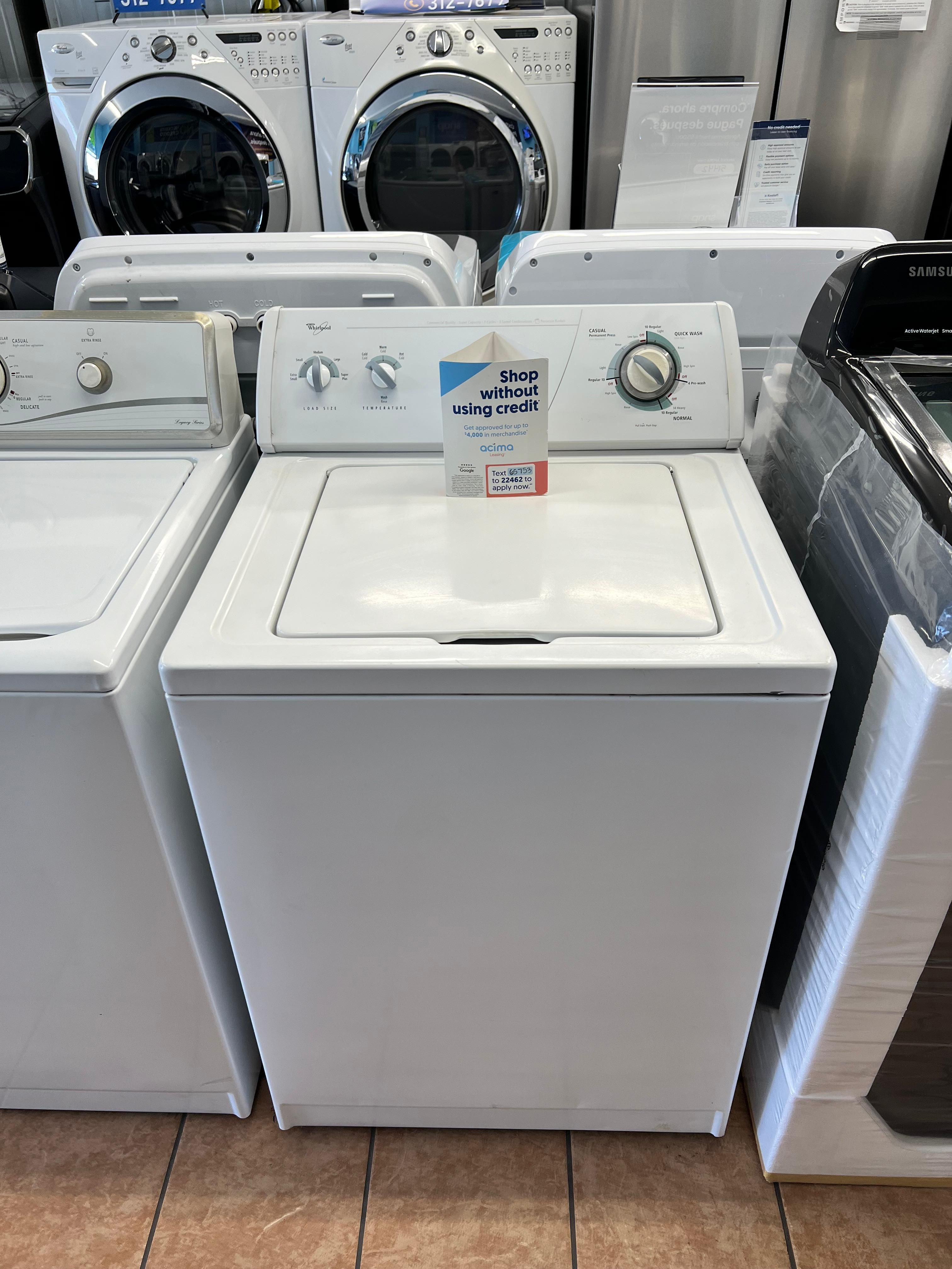 Whirlpool Washer with Agitator