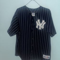 Vintage Majestic New York Yankees Pinstripe Jersey Size Large VNDS
