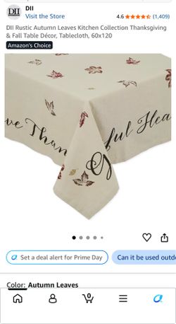 Like New DII Rustic Autumn Leaves 60x120 Tablecloth - Thanksgiving Fall Decor - $20 Firm