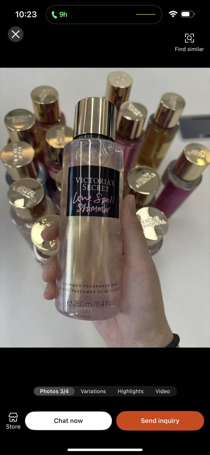 Victoria's Secret Velvet Petals Shimmer Fragrance Body Mist 8.4 Fluid Ounce Spray