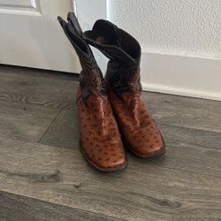 Ostrich Leather Boots
