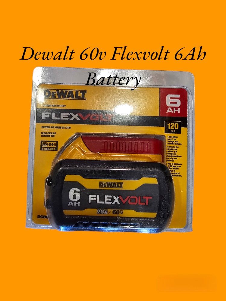 Dewalt 60v Flexvolt 6Ah Battery New 