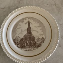 Commemorative Church Plate 10-1/4”. New Jersey 