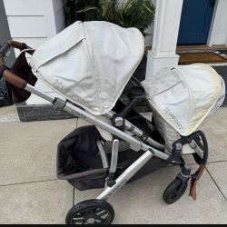 2017 UppaBaby Vista Stroller Bassinet With All The Extras 
