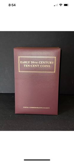 Silver Dimes Early 20th Century Collection Of Dimes With Stamps