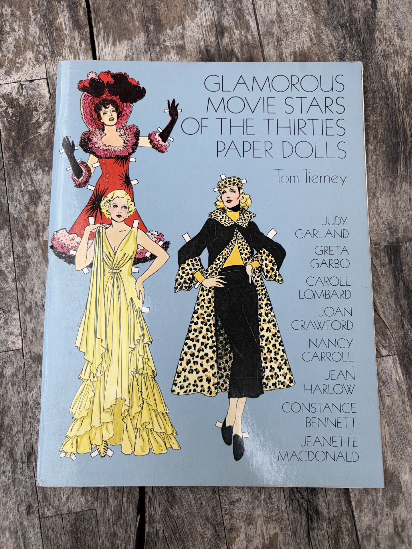 VTG Glamorous Movie Stars of the Thirties Paper Dolls by Tom Tierney 1978