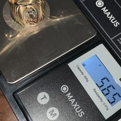 Virgin Mary tri-color 14k gold ring