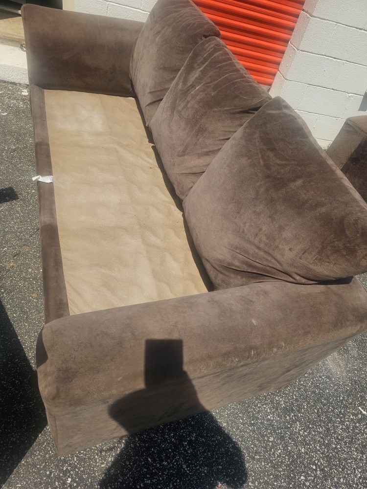 2 Brown Couches Light
