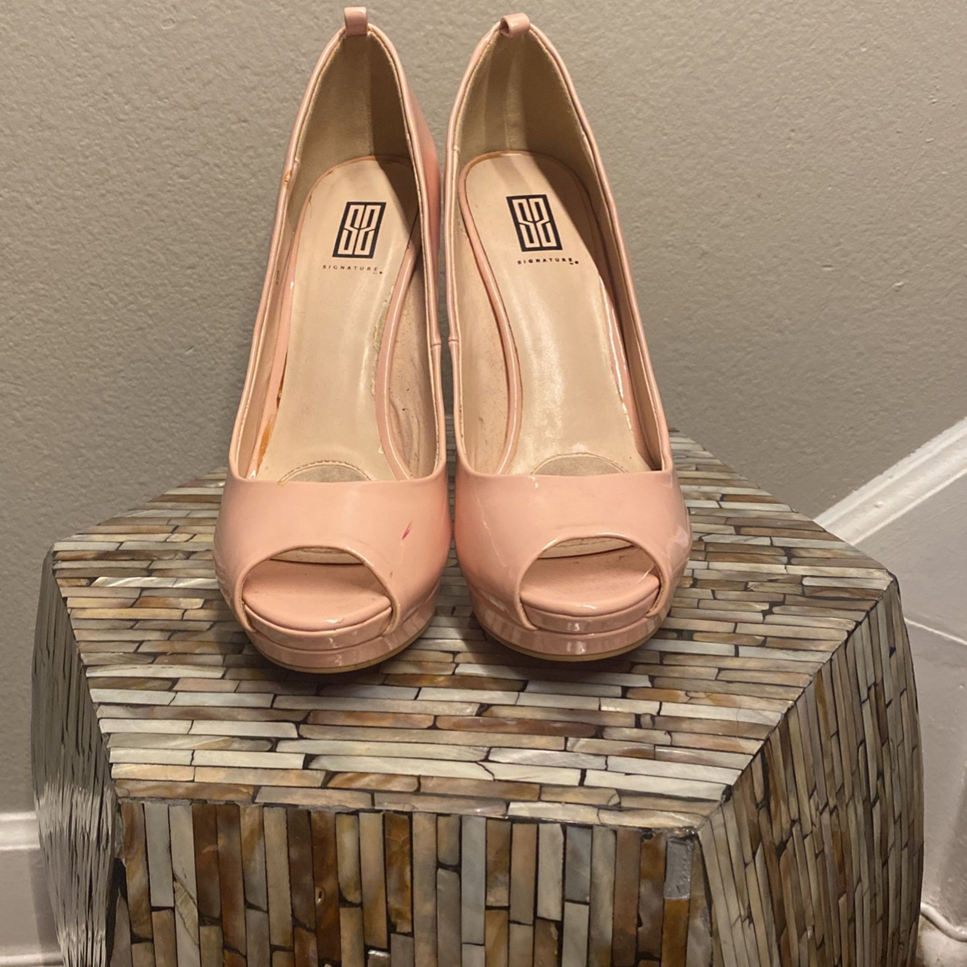 Pink Heels With Hot Pink Bottoms