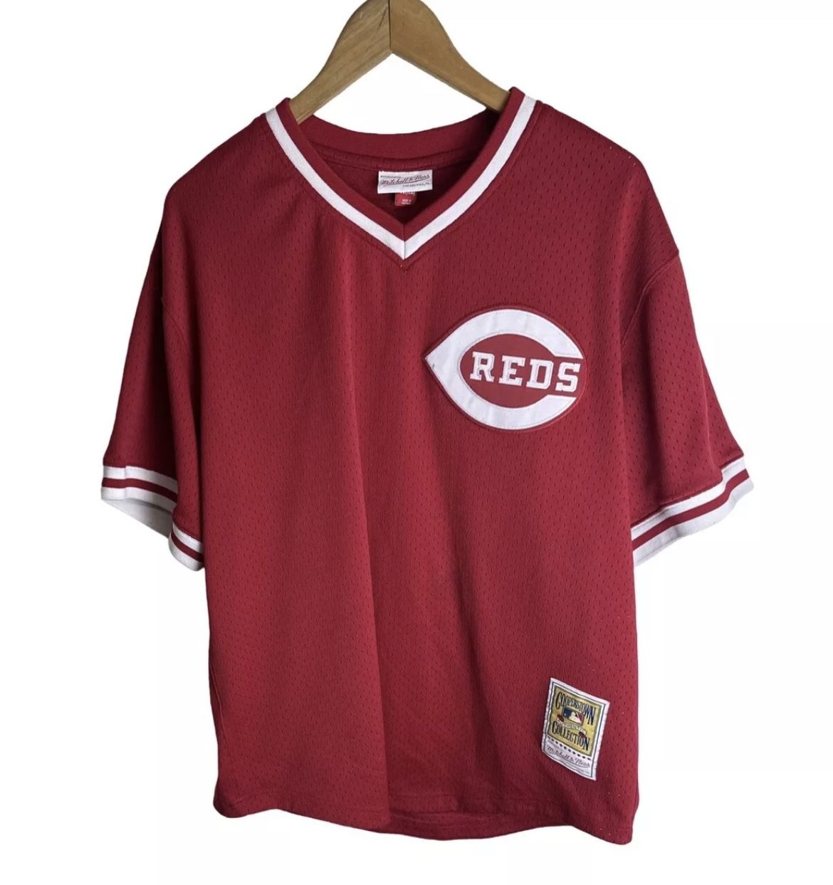 Pete Rose Cincinnati Reds Home Red Mesh Retro Baseball Jersey Men's 2XL